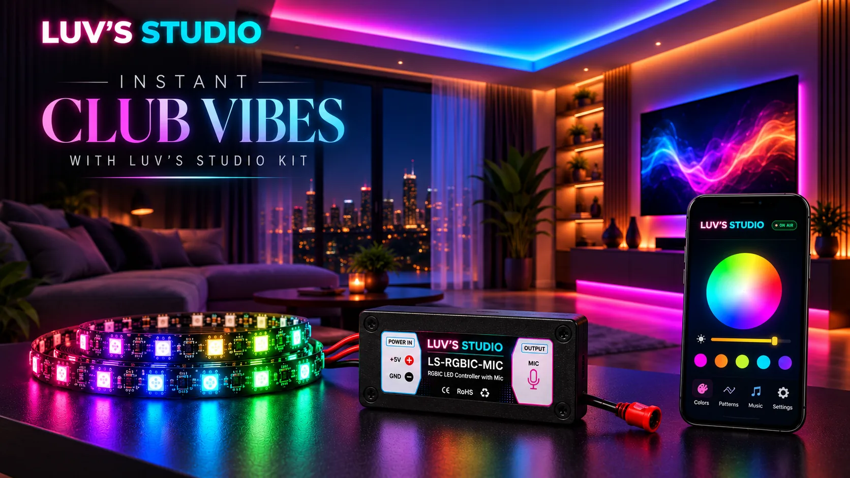 Instant club vibes with the LUV'S STUDIO kit