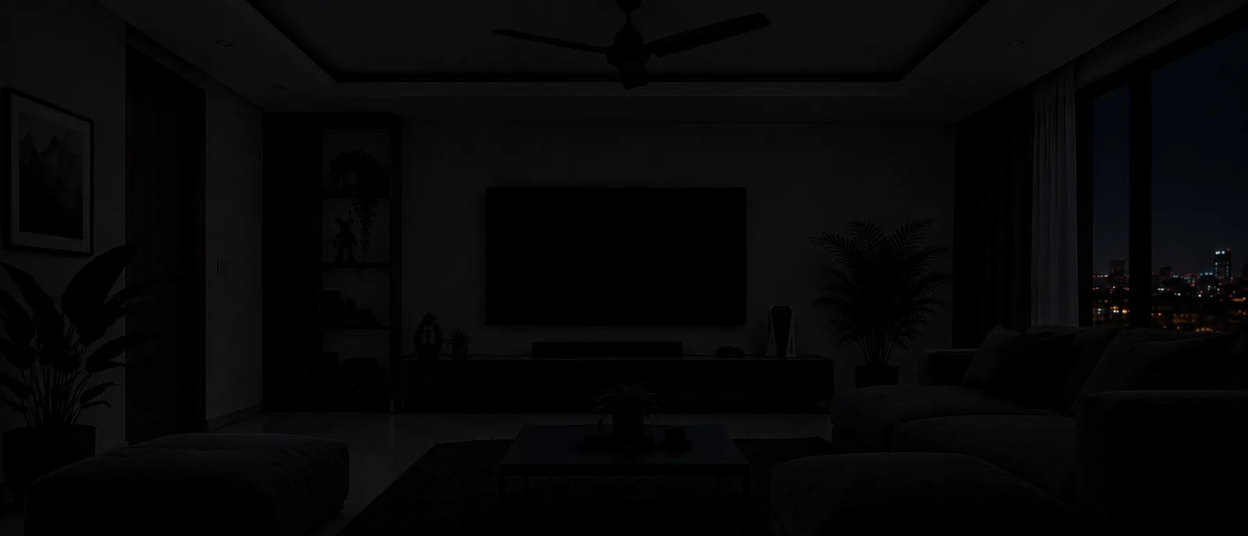 Room before LUV'S STUDIO lighting